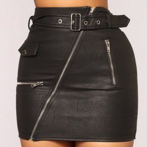 Leather Mini Skirt